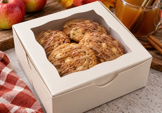 Cozy Autumn Cookie Box Still Life