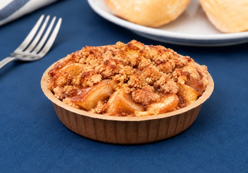 Golden Apple Crumble Tart