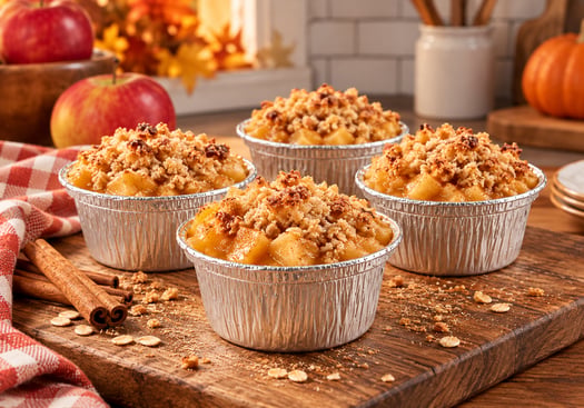 Rustic Autumn Apple Crumble Spread