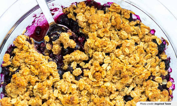 Blueberry Oatmeal Crumble recipe