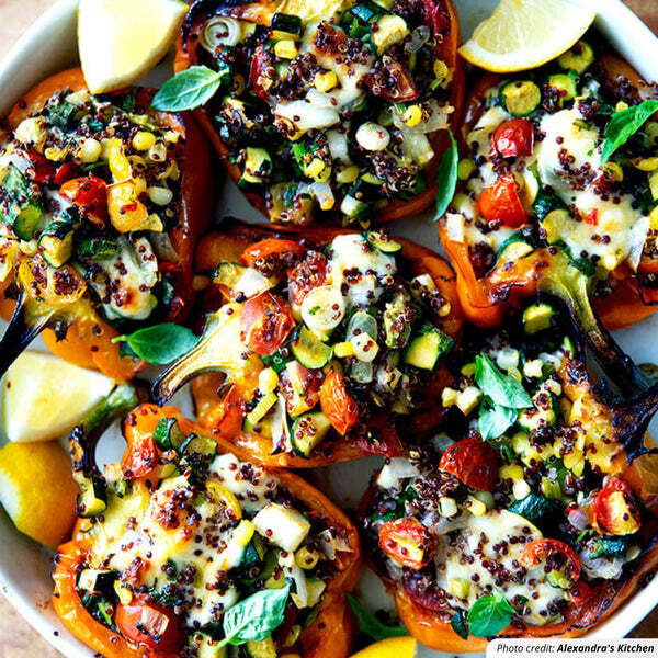 stuffed-bell-peppers-with-quinoa-&-corn